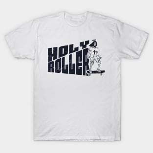 Vintage Zine Holly Roller Jesus Christ // Skate for Jesus // Funny Jesus Christian Humor // Skater Jesus T-Shirt